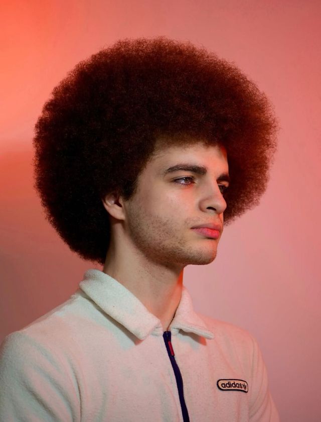 COS Male Image editorial afro portrait